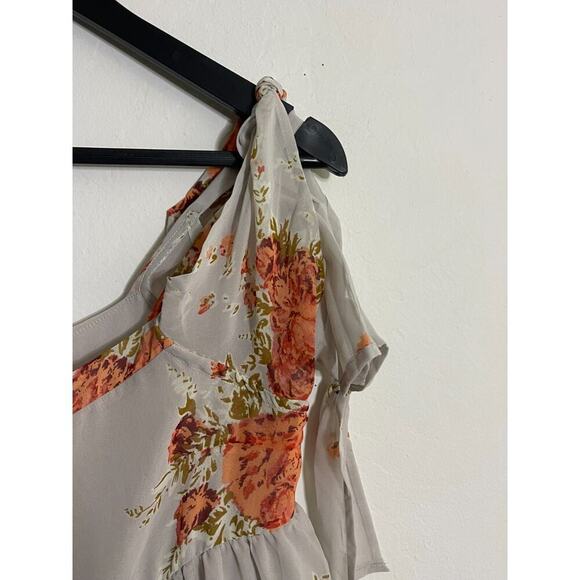 Free People Dress S Maxi Floral Flowy Tied To You Cold Shoulder Whimsical Boho - Picture 6 of 11